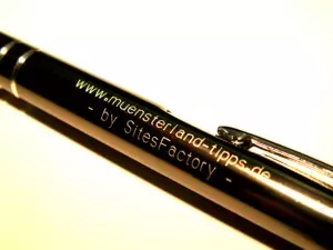 Kugelschreiber mit Werbung Muensterland-Tipps.de